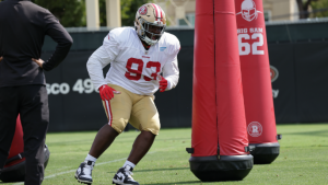 49ers Notebook: D.J. Jones injured after mauling O-line, plus scuffles and promising 1-on-1s