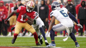 49ers dominate Seahawks in second half to secure wild-card win