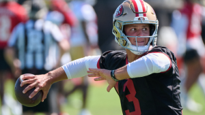 Shanahan says Brock Purdy will increase workload, discusses Brandon Allen reps