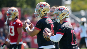 49ers Camp Notes: QBs on target, a fight, and an unwelcome NFC Championship flashback