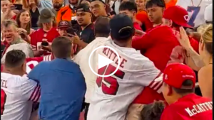 Fan knocked out during wild brawl in stands at Levi’s Stadium