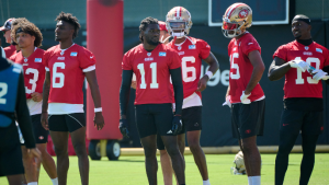 49ers Practice Notes: Aiyuk’s highlight reel continues, and a hold-your-breath moment
