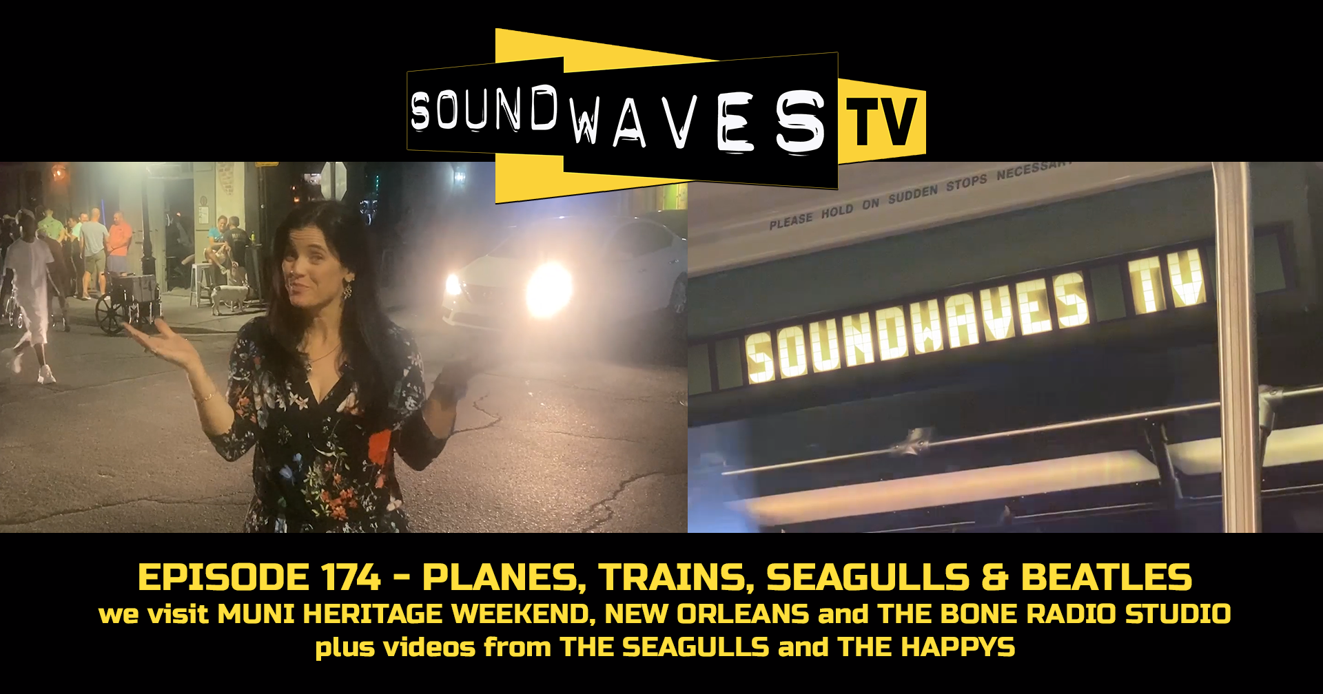 Watch Soundwaves TV #174 – Planes, Trains, Seagulls and Beatles